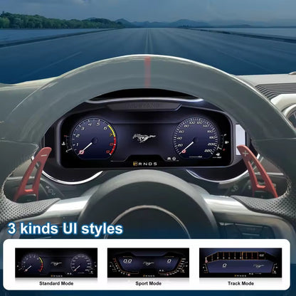 12.3" Inch Digital Instrument Cluster for Ford Mustang 2015-2021 Dashboard Speedometer | PareiAuto