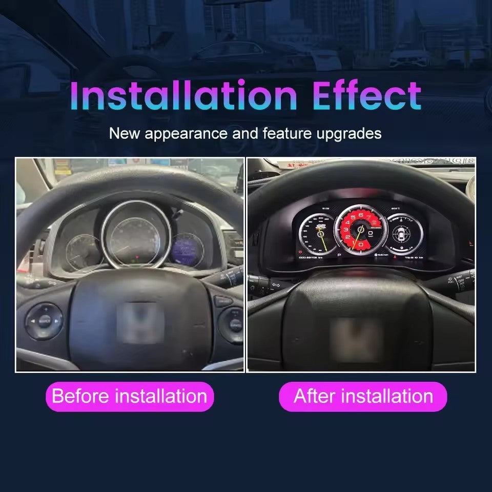 For Honda Fit Jazz 2014 2015 2016 2017 2018 2019 2020 LCD Car Digital Dashboard Cluster Virtual Instrument | PareiAuto