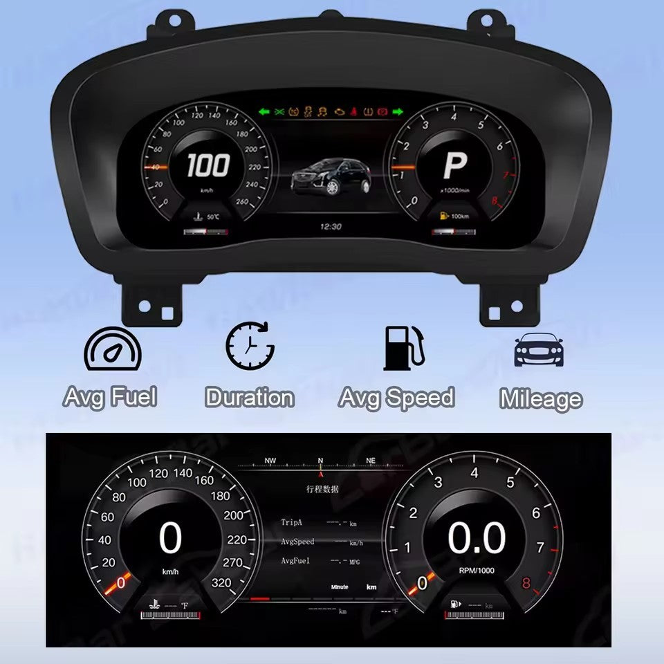 12.3" LCD Dashboard For Cadillac XT5 2016-2019 Car Digital Instrument Cluster | PareiAuto