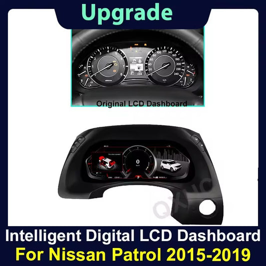 12.3 Inch Car Digital Cluster Instrument For Nissan Patrol y62 2015 2016 2017 2018 2019 LCD Speedmeter Cockpit | PareiAuto