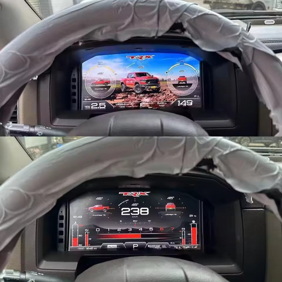 13.1 LCD Digital cluster Dashboard Panel For Dodge Ram 1500 2500 3500 2008-2012 Cluster Virtual Speedometer Screen Instrument | PareiAuto