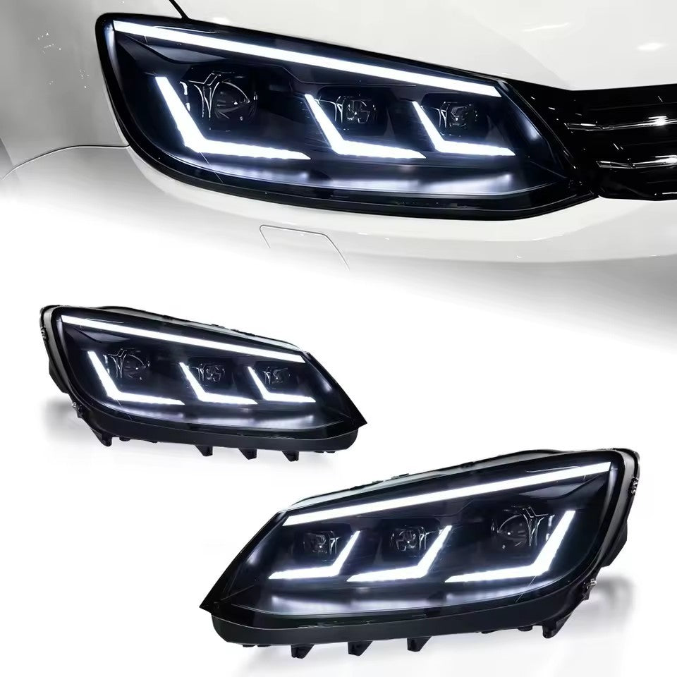 For VW Sharan MPV 2012-2019 LED Headlight Sequential Front DRL Turn Signal Lamps LED Headlight Assembly