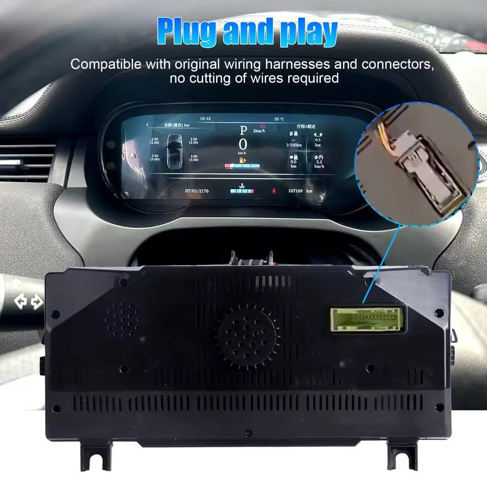 12.3 Inch LCD Cluster Digital Dashboard For Land Rover Evoque 2012-2019 Speedometer CarPlay | PareiAuto