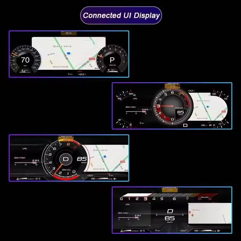 For Dodge Challenger 12.3" Inch LCD Digital Instrument Cluster For 2012-2018 With Carplay | PareiAuto