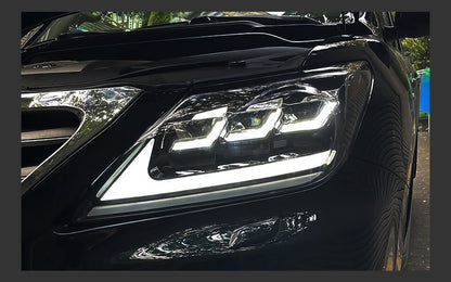 LED Headlights For Lexus LX570 2009-2015 Front DRL Sequential Turn Signal Headlamps Assembly