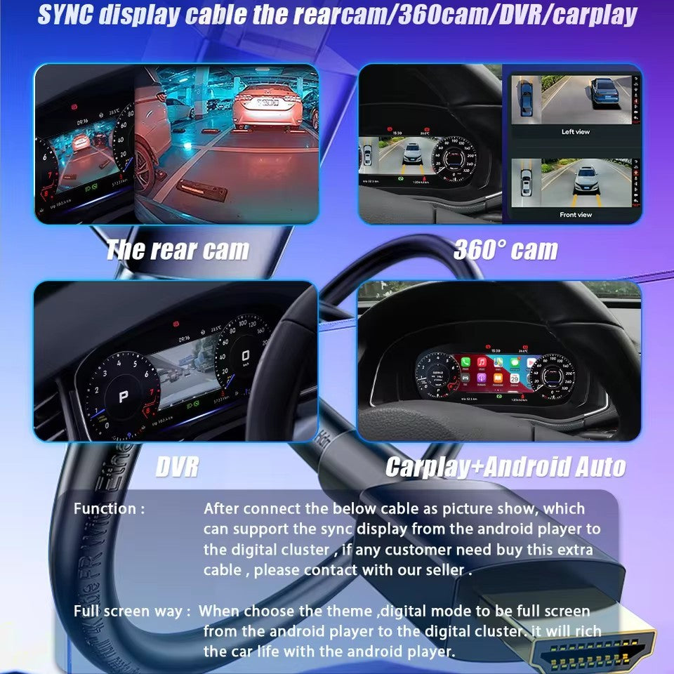 Digital Dashboard For Audi TT 2008-2015 LCD Panel Speedometer Virtual Cockpit | PareiAuto