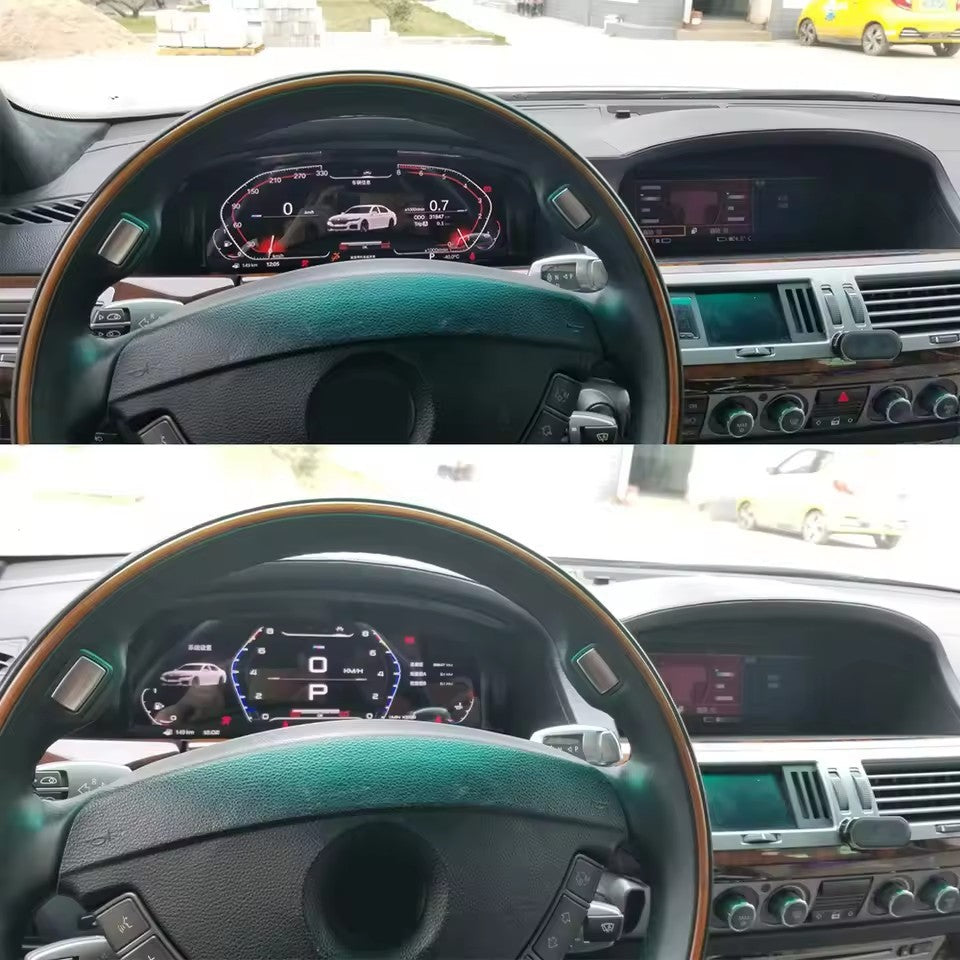 12.3''Digital Instrument Cluster Speedometer For BMW 7 Series E65 E66 2002-2008 | PareiAuto