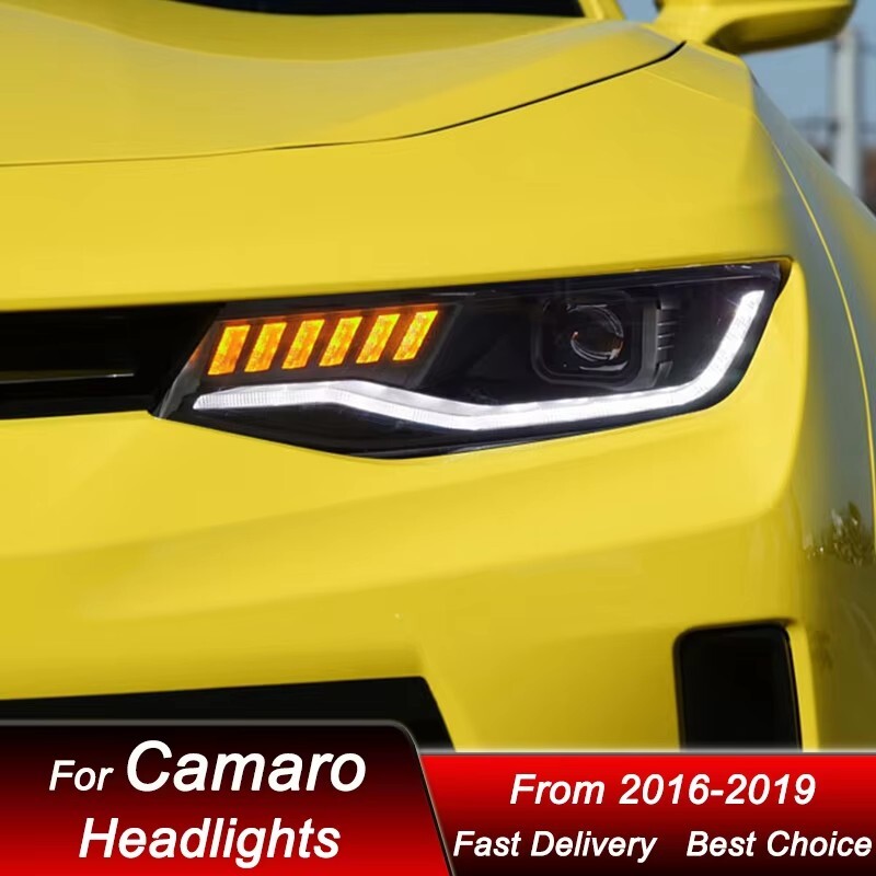 For Chevrolet Camaro 2016 2017 2018 2019 Full LED Headlights Sequential Turn Signal HeadLamps LED Headlight Assembly