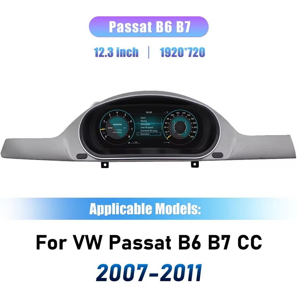 12.3" Inch LCD Digital Cluster Dashboard For VW Passat B6 B7 CC 2007-2011 instrument | PareiAuto