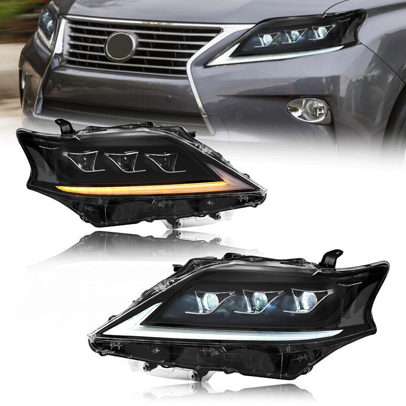 For Lexus RX270 RX350 RX300 LED Headlight 2009-2015 Front DRL Turn Signal Headlamps Projector Lens LED Headlight Assembly