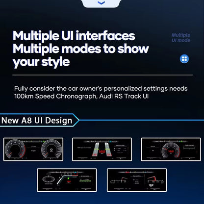 12.3"Lcd Digital Cluster Dashboard For Audi A6 A7 C7 2012-2018 Panel Speedometer Virtual Cockpit instrument | PareiAuto
