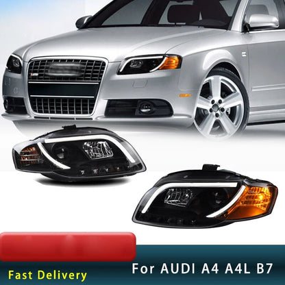 For Audi A4 A4L B7 LED Headlight 2005 2006 2007 2008 DRL Turn Signal Head Lamp Assembly LED Headlight Assembly