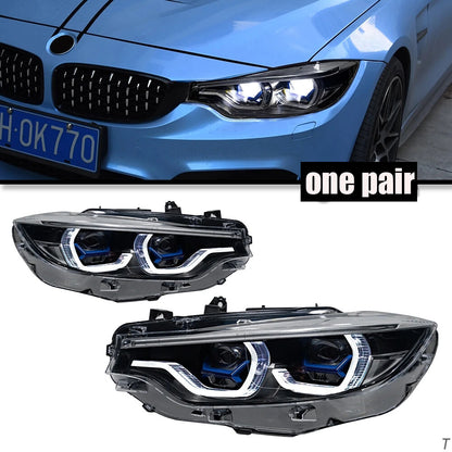 LED Headlight For BMW F32 2013-2019 Laser Style DRL 425i 428i 430i Turn Signal Lamps LED Headlight Assembly