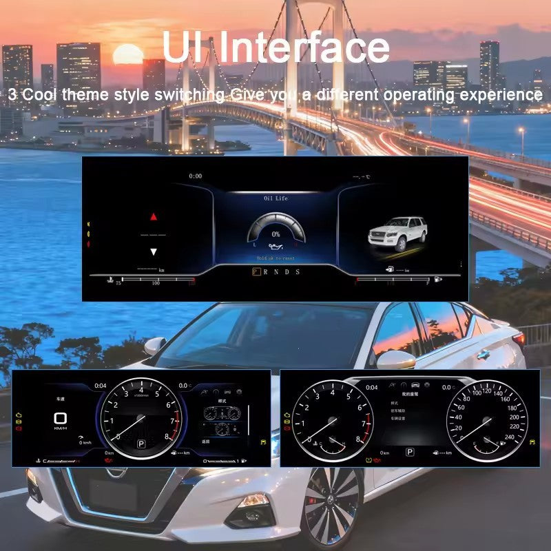 12.3" Inch Lcd Dashboard Display For Nissan Pathfinder 2012-2020 Speedometer Virtual Cockpit Screen Digital Cluster Instrument CarPlay | PareiAuto
