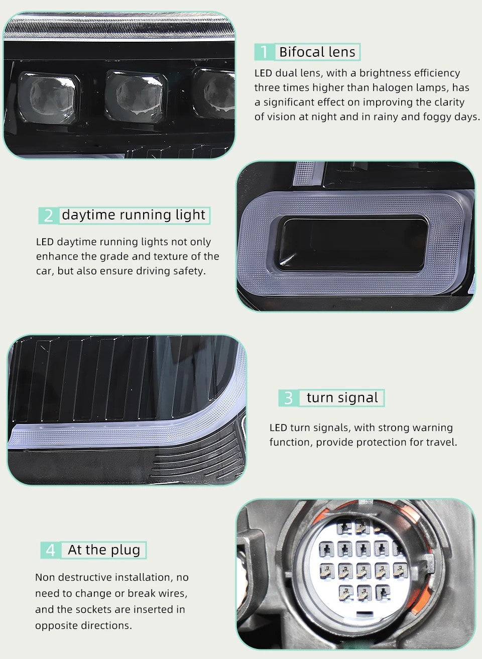 LED Headlight Assembly