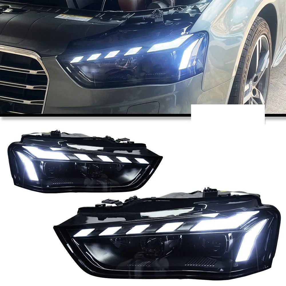 For Audi A4 LED Headlight 2013-2016 Headlights A4L S4 DRL Sequential Turn Signal Projector Lens LED Headlight Assembly