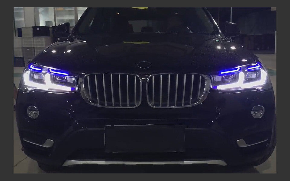 LED Headlights Sequential Turn Signal Front DRL Lamps For BMW X5 F15 2014 2015 2016 2017 2018