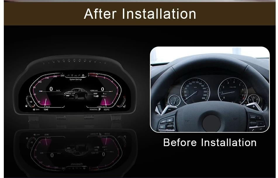 12.3'' Inch LCD Digital Instrument Cluster For BMW X3 X4 X5 X6 F01 F10 F15 F16 F25 F26 F07 | PareiAuto