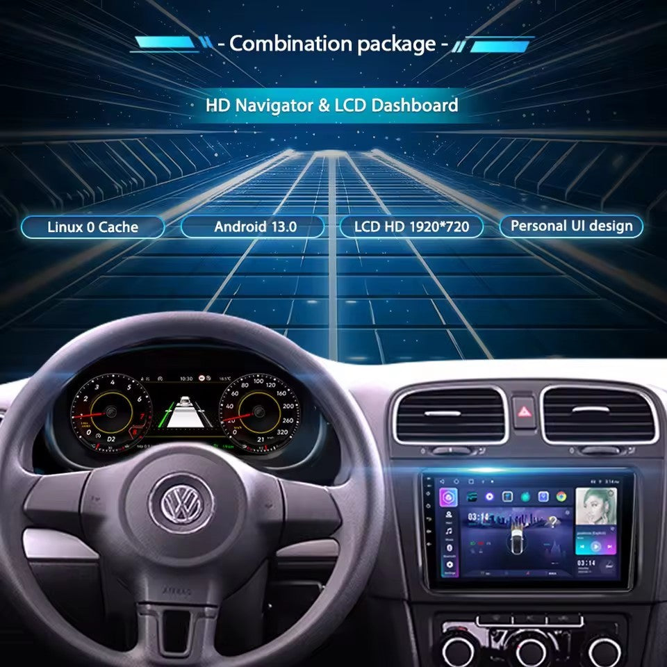 12.3" Inch LCD Digital Cluster Dashboard For VW Passat B6 B7 CC 2007-2011 instrument | PareiAuto