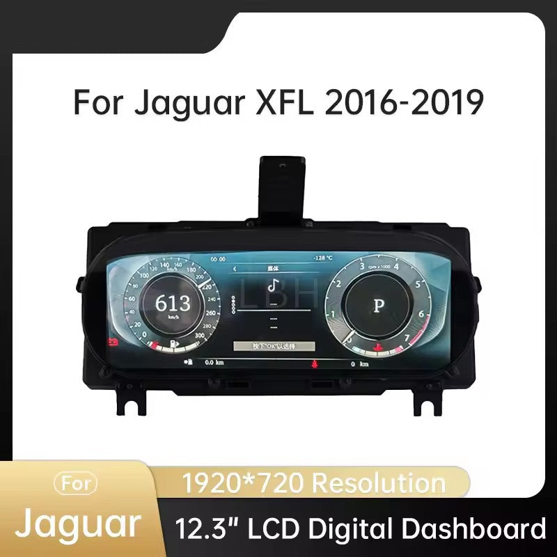 12.3" Inch Car LCD Digital Dashboard Cluster For Jaguar XFL 2016 2017 2018 2019 Support Carplay | PareiAuto