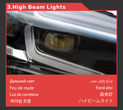 LED Headlights Sequential Turn Signal Front DRL Lamps For BMW X5 F15 2014 2015 2016 2017 2018