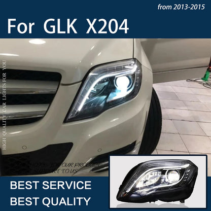LED Headlights For 2013 2014 2015 Benz GLK GLK200 GLK260 X204 Sequential Turn Signal Front HeadLamps LED Headlight Assembly