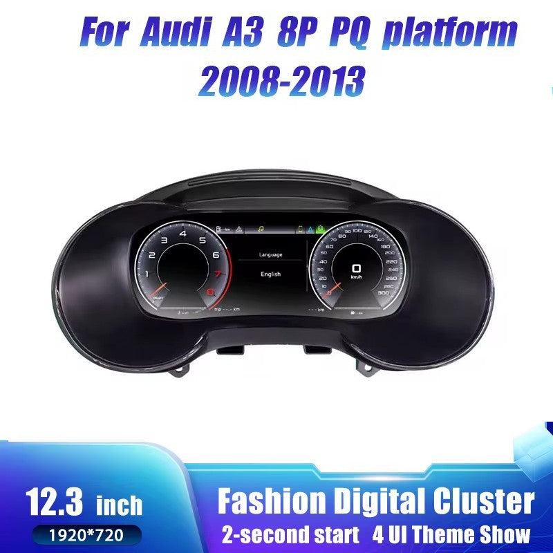 12.3'' Digital Dashboard For Audi A3 S3 8P PQ 2008-2013 Carplay Car Lcd Panel Speedometer Virtual Cockpit | PareiAuto