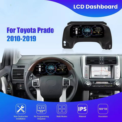 Cluster Dashboard For Toyota Prado 2010-2019 Speedometer Digital LCD Instrument | PareiAuto