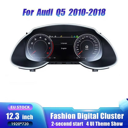 12.3" LCD Digital Dashboard For Audi Q5 2010-2018 Carplay Cluster Instrument Paneel Cockpit | PareiAuto