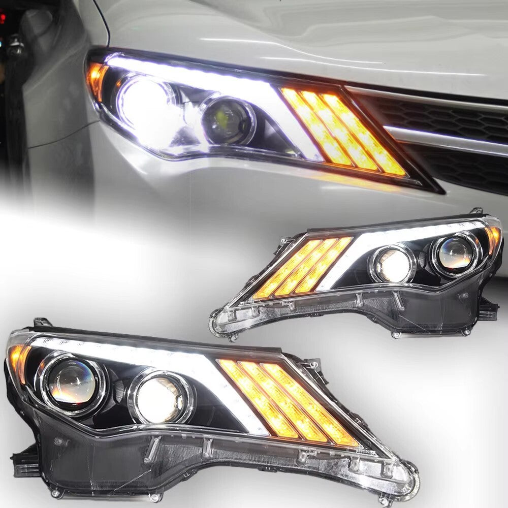For Toyota RAV4 LED Headlights 2014 2015 2016 2017 Head Lamp Front Turn Signal DRL HeadLamps LED Headlight Assembly