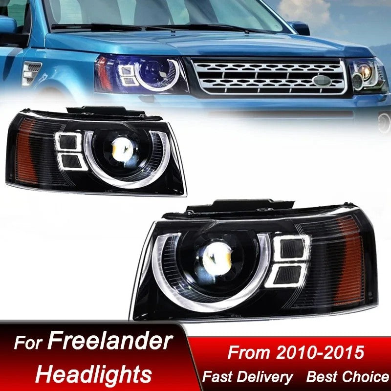 Headlights For Land Rover Freelander 2 2007-2015 Front LED DRL Turn Signal HeadLamps LED Headlight Assembly