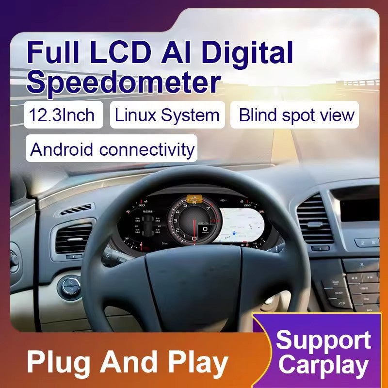 For Buick Regal 2009 2010 2011 2012 2013 2014 2015 LCD Digital Dashboard Cockpit Virtual Instrument Cluster Instrument Panel | PareiAuto