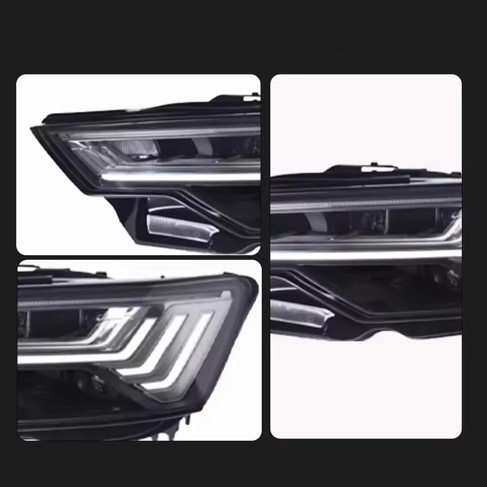LED Headlights For Audi A6 A6L C8 2019-2023 DRL Sequential Front Lamps Assembly