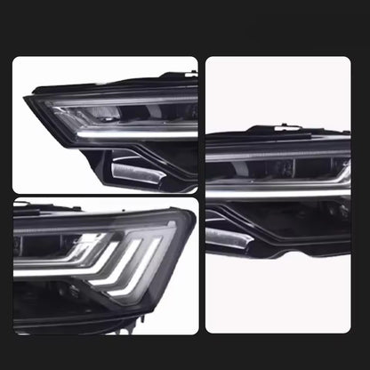 LED Headlights For Audi A6 A6L C8 2019-2023 DRL Sequential Front Lamps Assembly