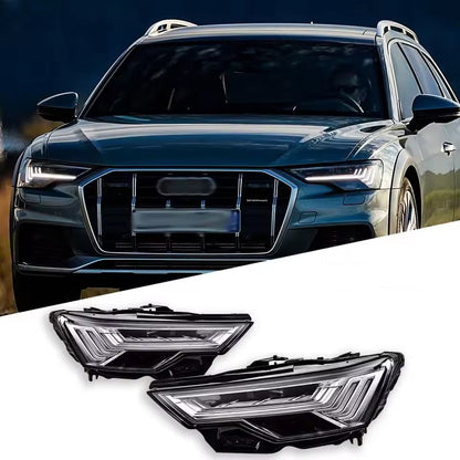 LED Headlights For Audi A6 A6L C8 2019-2023 DRL Sequential Front Lamps Assembly