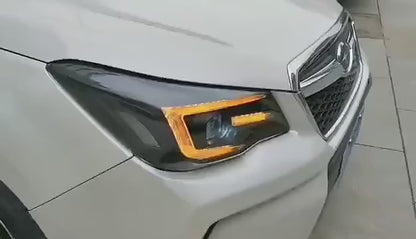 For Forester 2013 2014 2015 2016 2017 2018 LED Front DRL Auto Headlights Assembly Upgrade Dynamic Turn Signal Lamps