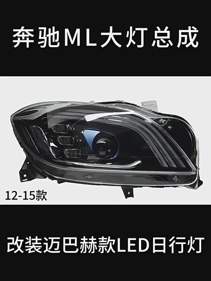 For Benz W164 ML 2012-2015 ML350 ML500 LED Headlights DRL Turn Signal Projector Lens Headlamps