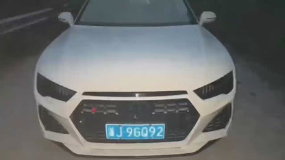 For AUDI A7 C7 2011 2012 2013 2014 2015 2016 2017 2018 LED Headlights Dynamic Turn Signal Lamp Blue Start Up Animation