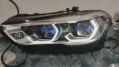 LED Front DRL Headlights For BMW G05 X5 2019 2020 2021 2022 2023 Sequential Turn Signal Lamps Assembly